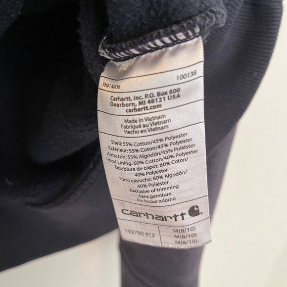 Blue Carharrt Hoodie Size M - Picture 5 of 5